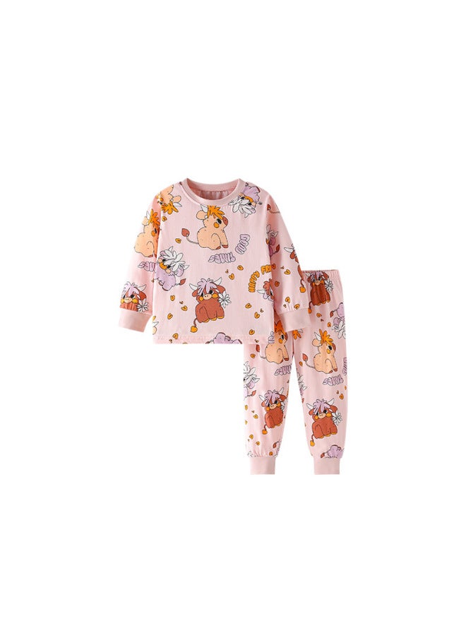 Girls Autumn Winter Suit European And American Kids Round Neck Long Sleeve Two-piece Set - Image 5