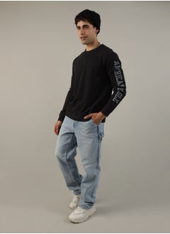 AE Long-Sleeve Logo Graphic Thermal T-Shirt