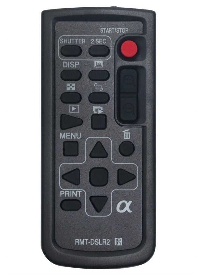 Vinabty - RMT-DSLR2 RMTDSLR2 IR Remote Commander Compatible with Sony NEX Alpha SLT Cameras ILCA-99M2 DSLR-A230L DSLR-A330L DSLR-A380L DSLR-A900 DSLR-A700 ILCE-6400 ILCE-6400L ILCE-6400M ILCE-7M3 - Image 1