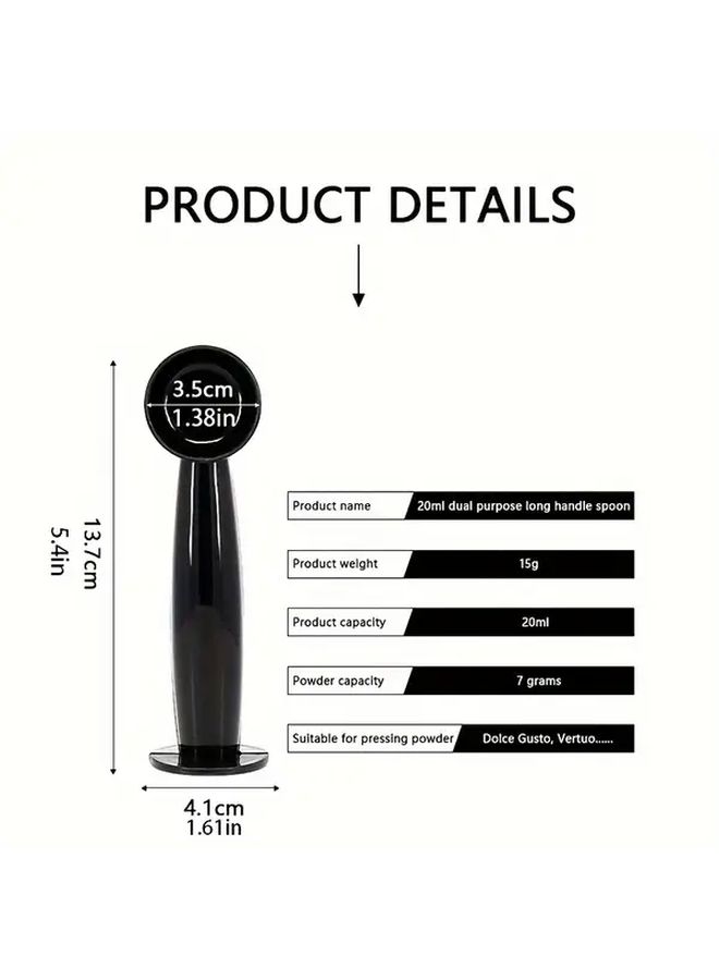 2 In 1 Coffee Spoon 7g Standard Measuring Spoon Dual Use Bean Scoop Powder Press Spoon - Image 3