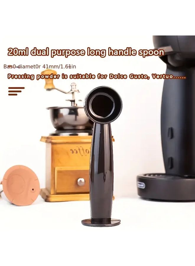 2 In 1 Coffee Spoon 7g Standard Measuring Spoon Dual Use Bean Scoop Powder Press Spoon - Image 2