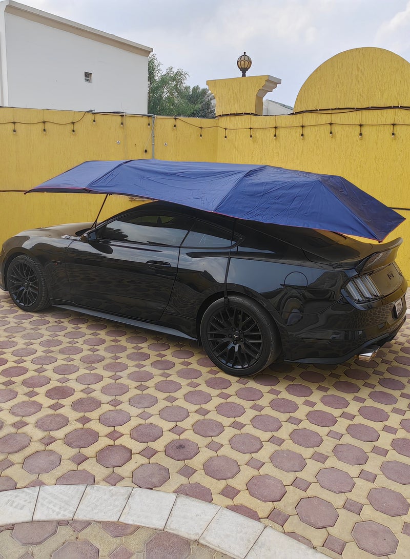 Generic Silver Semi-Auto Car Sunshade SUV Mobile Car Sun Shade  - Image 5