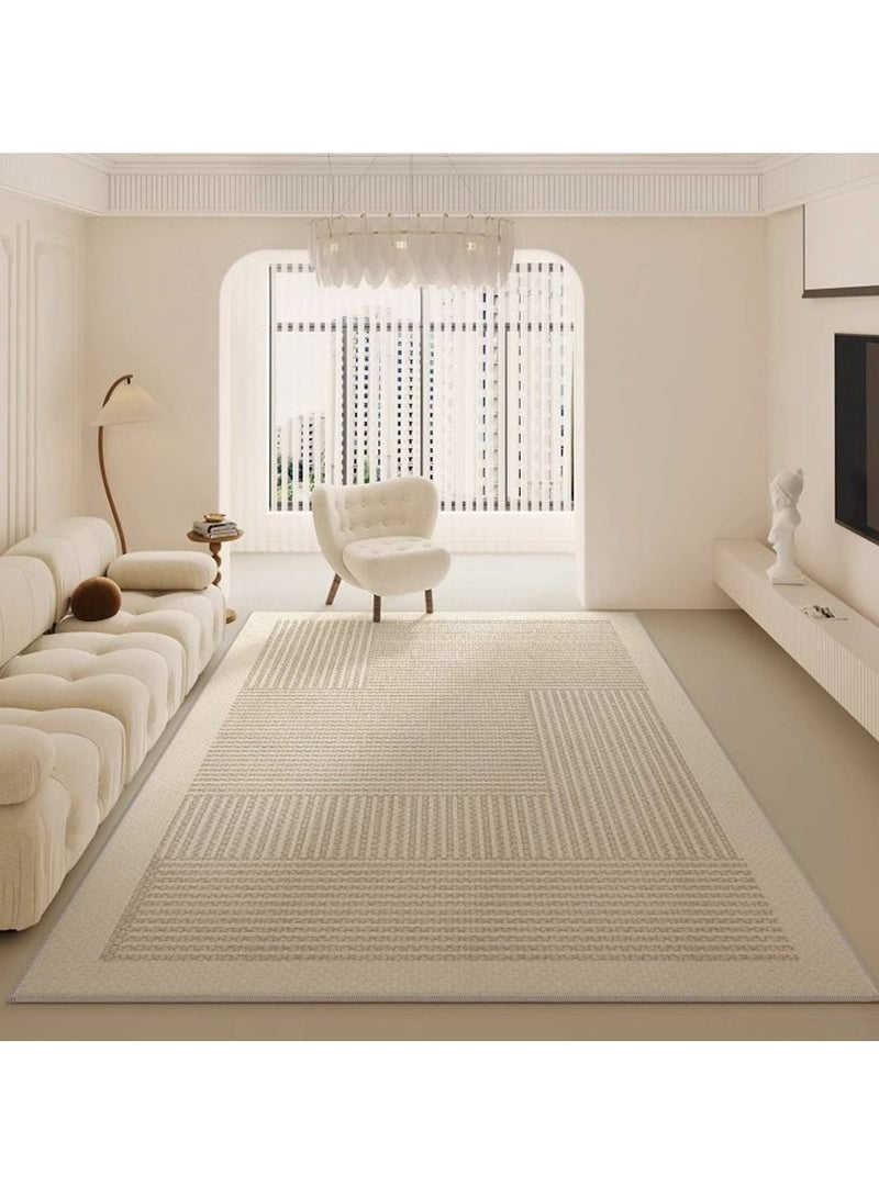 Boho Area Rugs 200x300cm Water-proof Modern Large Rug Non-Slip Carpet Multisize Geometric Pad Oriental Mat for Dining Room Home Bedroom Living Room Decor (A-200x300cm) - Image 1