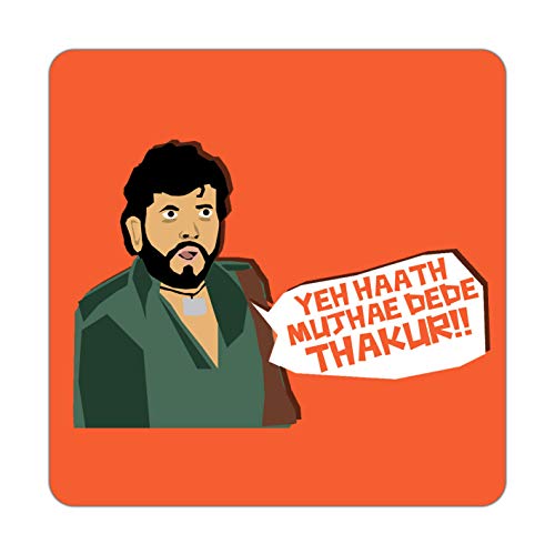 ASHVAH Funny Bollywood Villains Quirky Quotes Printed Tea Coaster Set COMBO-19 - Image 4