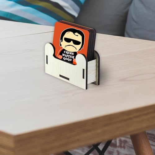 ASHVAH Funny Bollywood Villains Quirky Quotes Printed Tea Coaster Set COMBO-19 - Image 2
