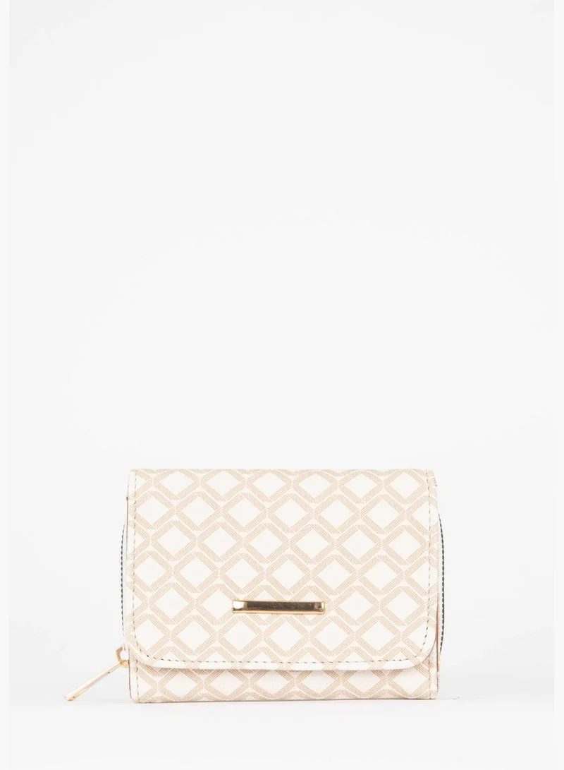ديفاكتو Faux Leather Polka Dot Print Big Handbag & Wallet