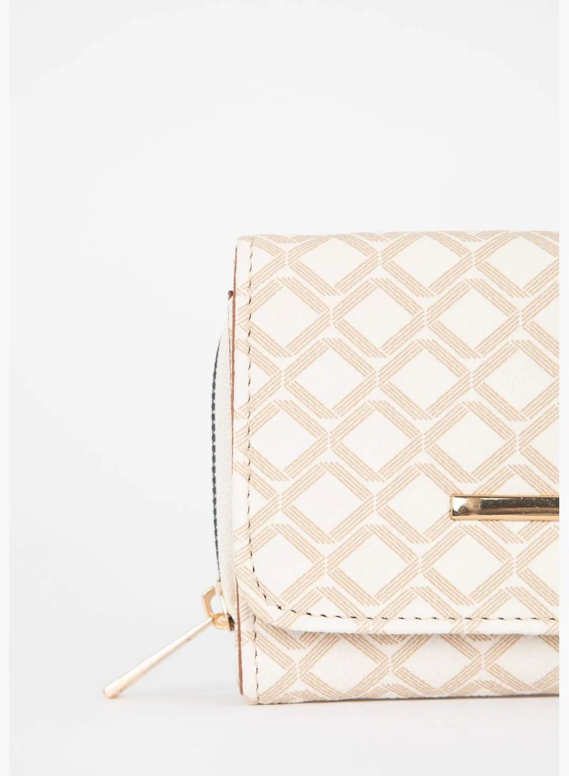 ديفاكتو Faux Leather Polka Dot Print Big Handbag & Wallet