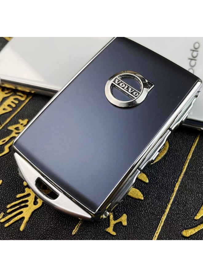 Volvo Genuine leather car key protective case suitable for Volvo xc40xc60xc90s60s90 car key shell case - Image 1