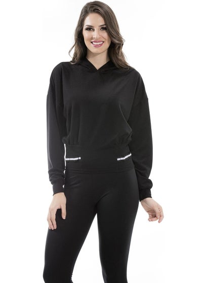 Alexander Gardi Hooded Waist Detail Sweatshirt (B20-16790)  - Image 1