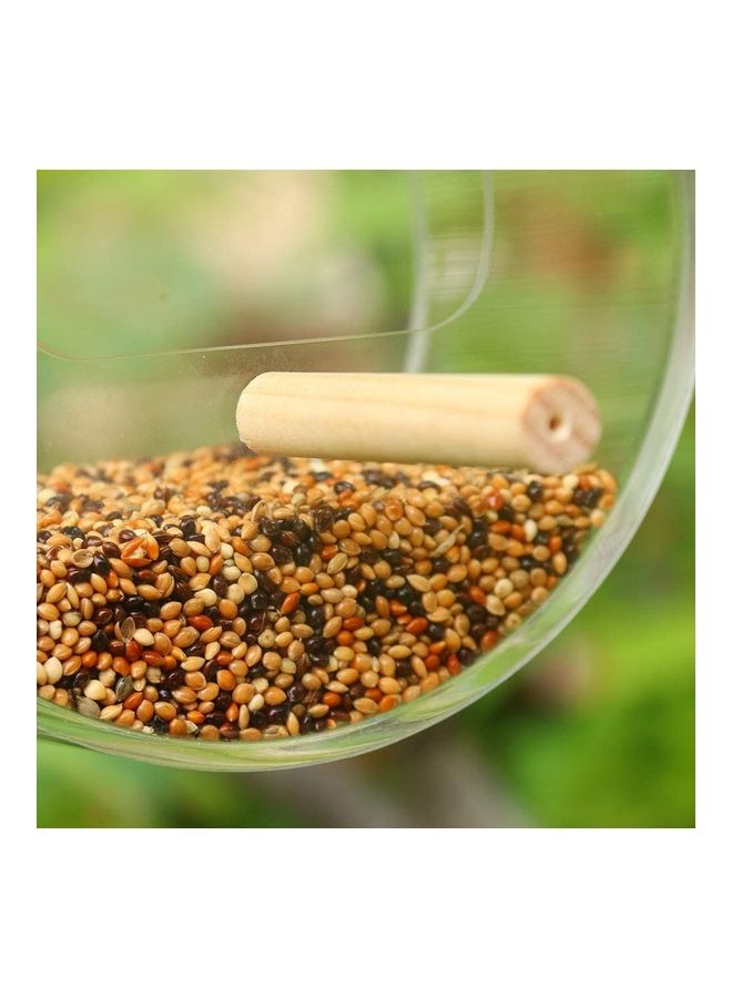 نيبمينينت علبة إطعام الطيور قابلة للتعليق للأماكن الخارجية ضد الماء شفاف/فضي - Image 5