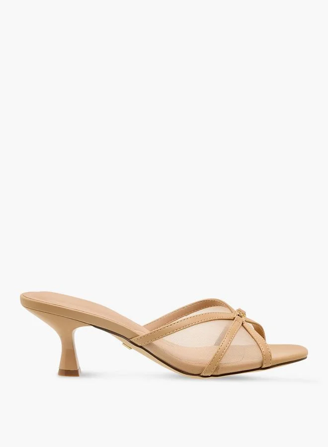 Celeste BEIGE Women Kitten Heel Sandals for Women | Best Price UAE