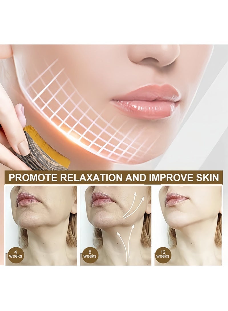 ZAFRA Lymphatic Contour Face Brush, Dry Brushing Face Brush, Lymphatic Drainage Massager for Face, Chin & Jawline Sculpting, Comfort-Grip Design With Ultra-Soft Bristles,Fit The Skin Relieve Fatigue - Image 3
