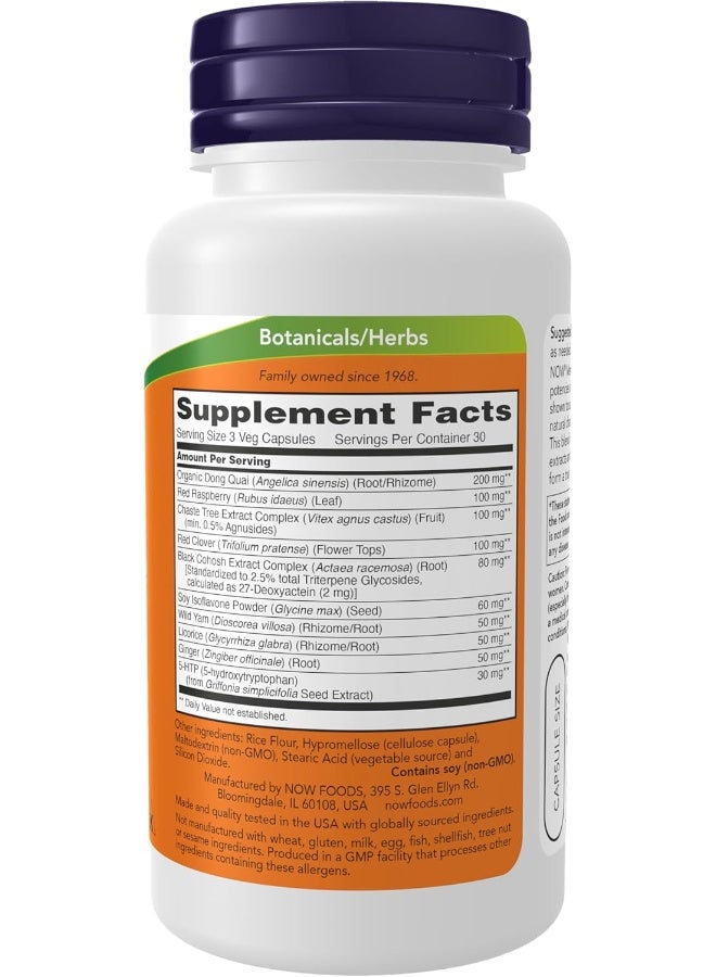NOW Foods Menopause Support - 90 Veg Capsules - Image 2