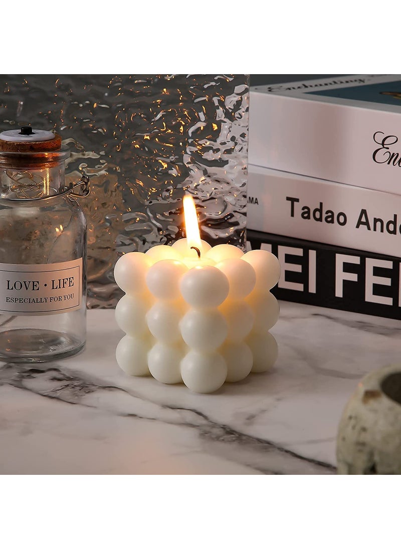 PURCHASE PLUSE PURCHASE PLUSE Bubble Candle 3D Cube Aromatherapy Soy Wax Handmade Scented Candle with Orchid Fragrance Ideal for Home Decor and Gifting 2  - Image 5