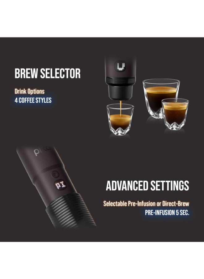 WACACO PIXAPRESSO - Electric Portable Espresso Machine – Compact, Lightweight, Barista-Quality Coffee Maker for Travel, Home, Office – Perfect for Fresh Espresso Anytime, Anywhere - Tuscan Red - Image 4