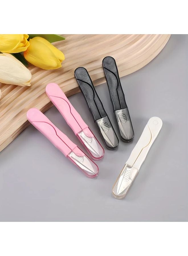 Pink Portable Safety Sewing Scissors Thread Snips Cross Stitch Embroidery U Shaped Craft Tool - Image 3