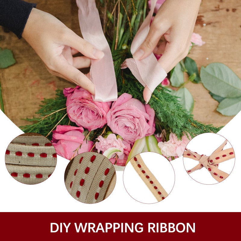 1 Roll Ribbon Wrapping Party Home DIY Packaging Wedding Decoration Tape - Image 2