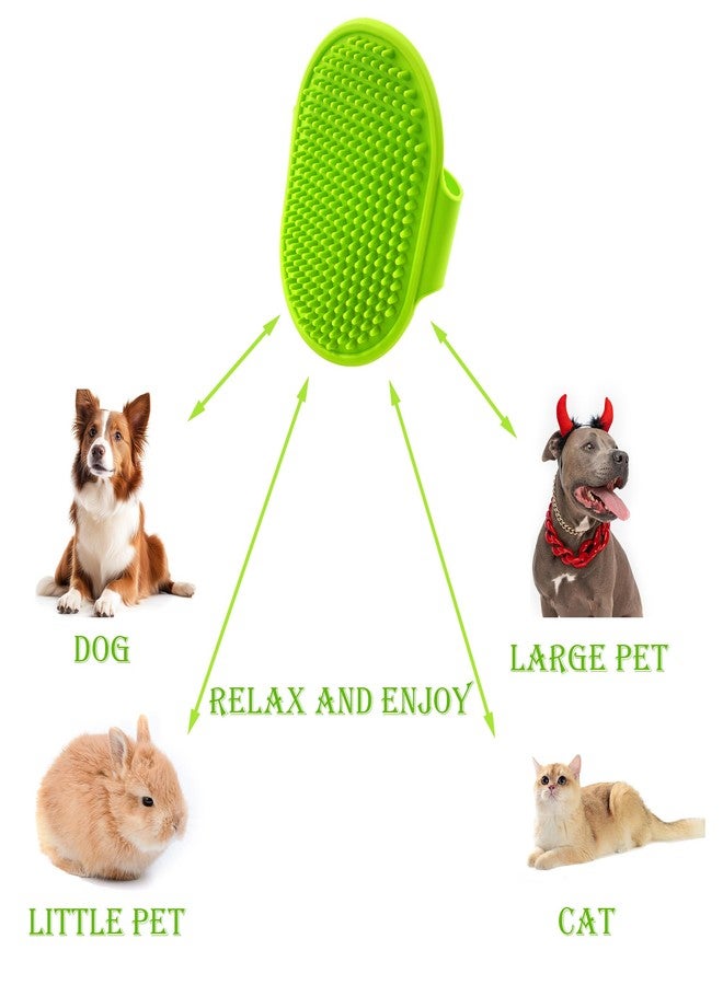 Quacc Dog Shampoo Brush Adjustable Handle Pet Grooming Bath Brush for Long Short Haired Dogs, Cats Shampooing Massaging - Image 2