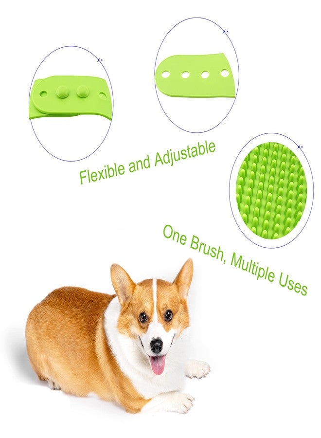 Quacc Dog Shampoo Brush Adjustable Handle Pet Grooming Bath Brush for Long Short Haired Dogs, Cats Shampooing Massaging - Image 5