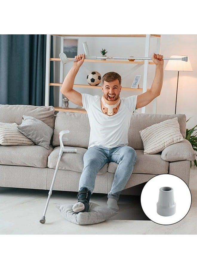 عكاز قدم قصبة: 8 حزمة بديلة للكعب المطاطي لعصا المشي قوية قائمة على الخرطوم الأسود للمشي قمم قوية قابلة للتحديث قابلة للتحديث كعب قوي من الخرطوم قابض سلامة عكاز قابلة للتحديث - Image 5