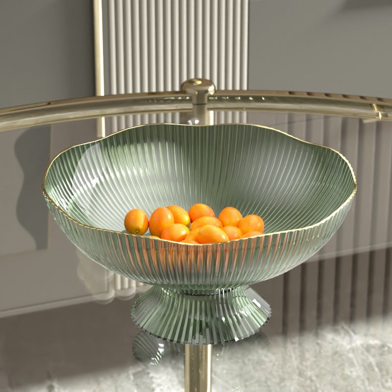 Fruit Bowl Drainage Modern Minimalist Snack Tray Dark green 