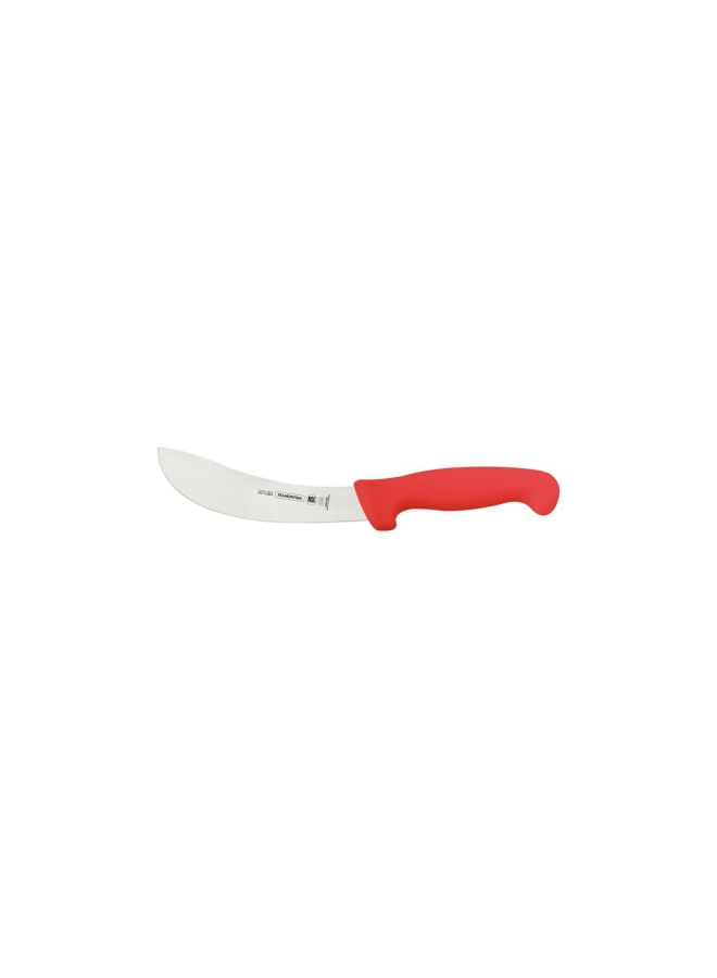 TRAMONTINA Professional Skinning Knife – 6-Inch Stainless Steel Blade with Red Textured Polypropylene Handle – Ergonomic & Reliable - Image 1