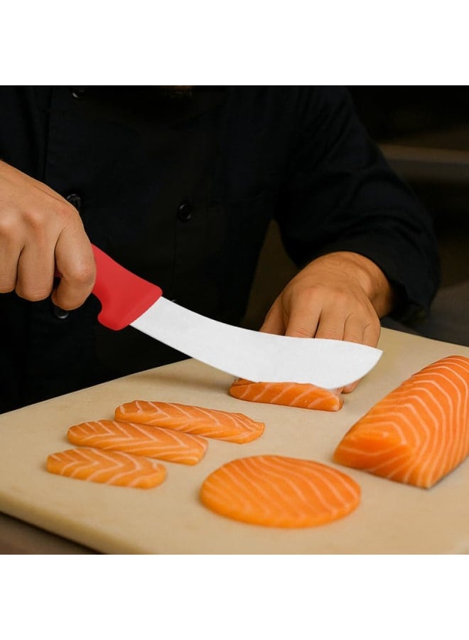 TRAMONTINA Professional Skinning Knife – 6-Inch Stainless Steel Blade with Red Textured Polypropylene Handle – Ergonomic & Reliable - Image 3