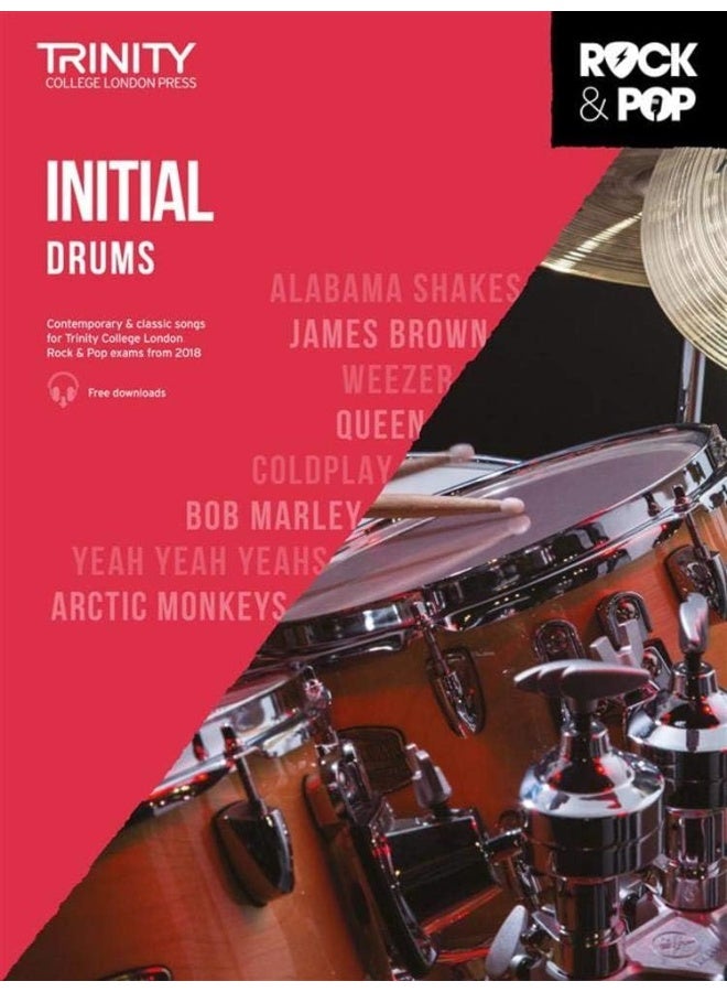 Trinity College London Rock & Pop 2018 Drums Initial Grade (Trinity Rock & Pop) - Image 1