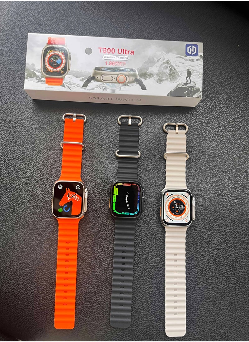 T800 ULTRA (2023) ساعة ذكية 1.99 بوصة IPS عرض NFC بلوتوث V5 Call شاحن لاسلكي