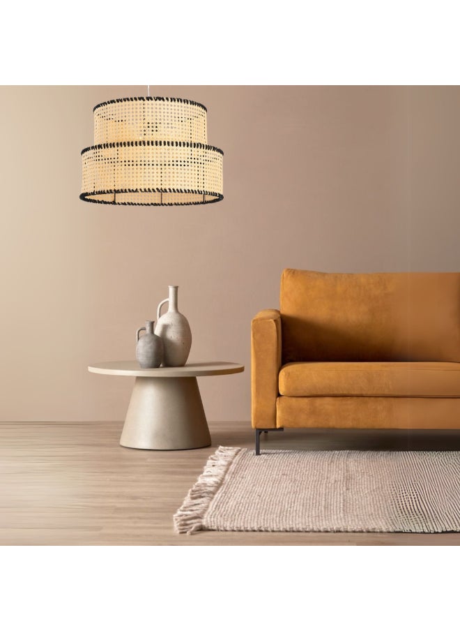 tbshomelamp Rattan-Boho Celling Lighting Beige  30x50 cm 