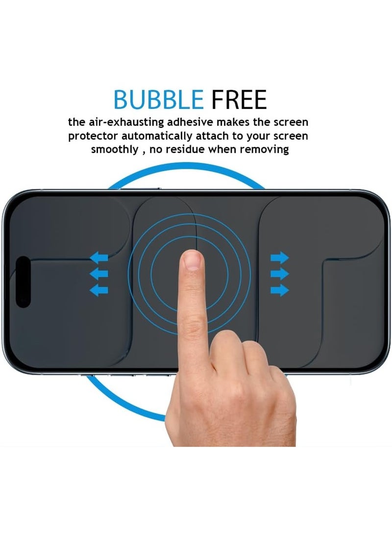 Privacy Screen Protector for iPhone 17 Air - Tempered Glass, Anti-Glare, HD Full Coverage - Image 4