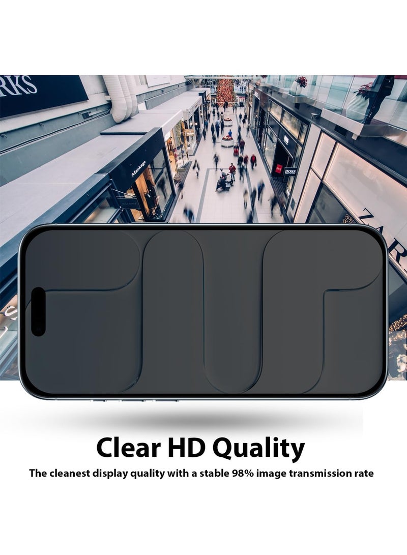 Privacy Screen Protector for iPhone 17 Air - Tempered Glass, Anti-Glare, HD Full Coverage - Image 3