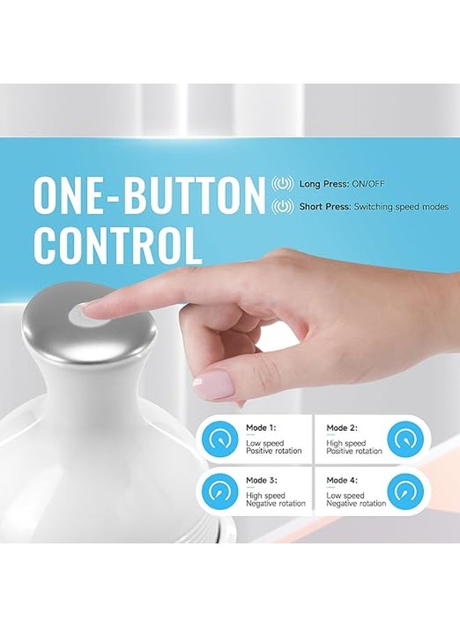 Cordless Electric Scalp Massager – Portable Head Scratching & Vibration Comb with 4 Modes – Deep Cleansing, Hair Growth & Stress Relaxation - Image 3