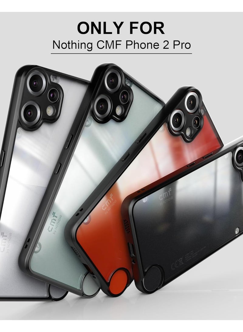 Case for Nothing CMF Phone 2 Pro Shockproof Crystal Clear Hard Back Cover Anti-Yellowing Case 360 Degree Protection TPU Bumper Transparent Back Cover Case for Nothing CMF Phone 2 Pro  - Image 5