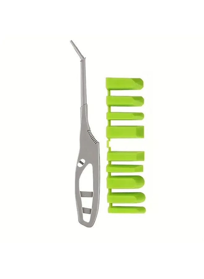 2 Piece Caulking Tool Set With Ergonomic Handle Interchangeable Heads Multi Angle Design - Image 1