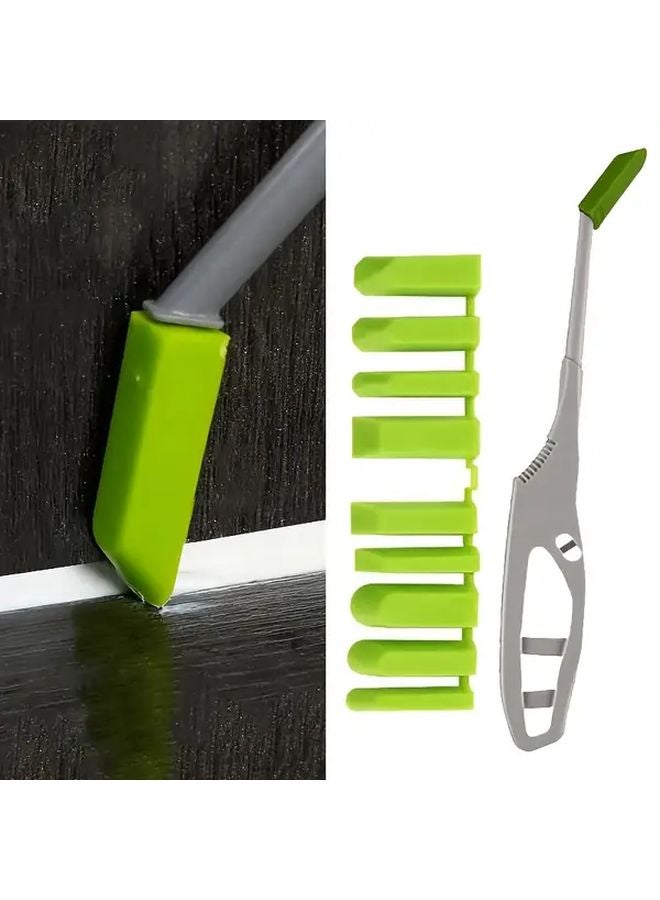 2 Piece Caulking Tool Set With Ergonomic Handle Interchangeable Heads Multi Angle Design - Image 5