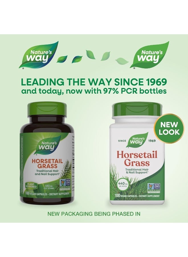 Nature's Way Horsetail Grass Dietary Supplement - 100 Capsules - Image 2