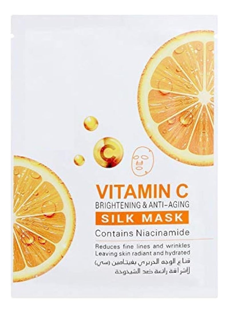 بلومنغ تايم قناع حريري لتفتيح البشرة ومكافحة الشيخوخة بفيتامين C قطعة واحدة متعدد الألوان - Image 1