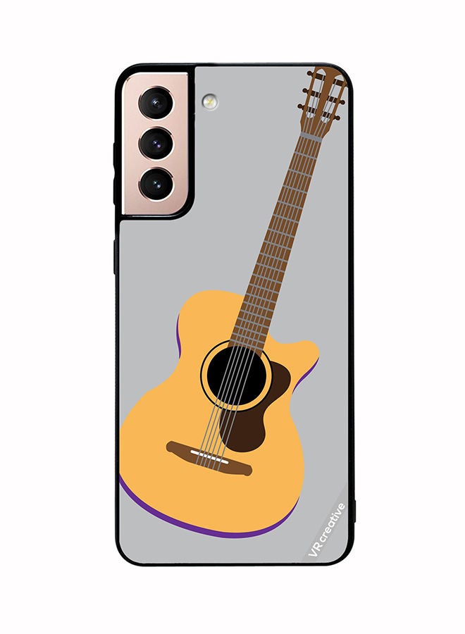 VR CREATIVE Protective Case Cover For Samsung Galaxy S21 5G Guitar Musical Design Multicolour - Image 1