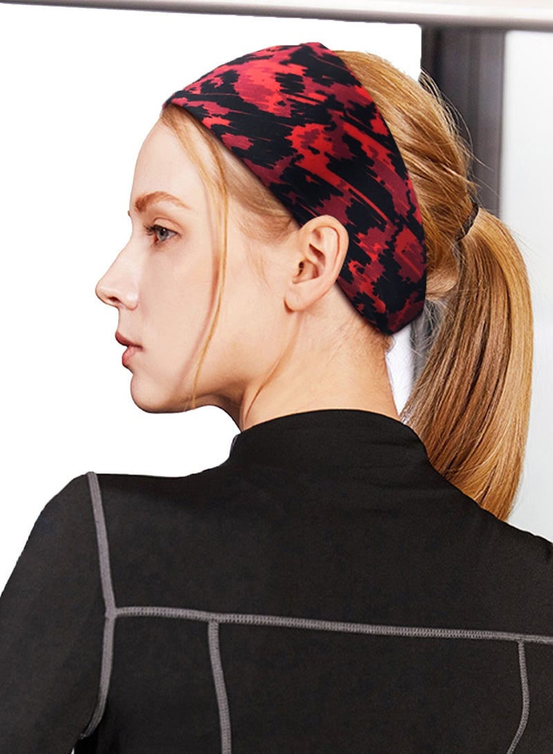 Generic 3 Pack Elastic Sweat Wicking Head Band Workout Headbands for Men Women  - Image 5