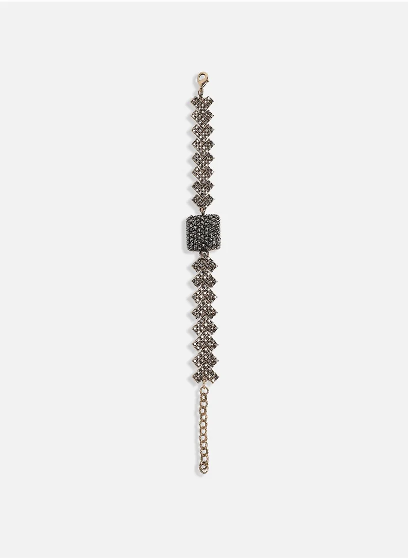 SOHI Geometric Cluster Bracelet