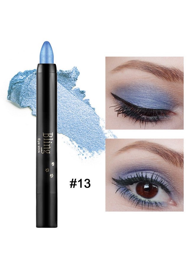Boobeen Eyeshadow Pencil Crayon Waterproof Eyeshadow Stick Shimmer Cream Eyeshadow Pen Create Glitter Eye Makeup, Easy to Use (13#) - Image 2