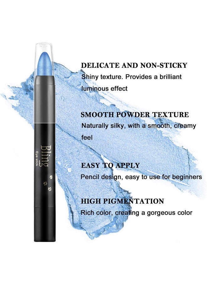 Boobeen Eyeshadow Pencil Crayon Waterproof Eyeshadow Stick Shimmer Cream Eyeshadow Pen Create Glitter Eye Makeup, Easy to Use (13#) - Image 3