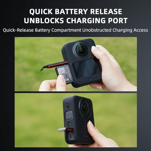 GetZget® Silicone Cover Compatible with DJI Osmo 360 Camera Cover with Lens Cap Scratch Protector Accessories - Image 2