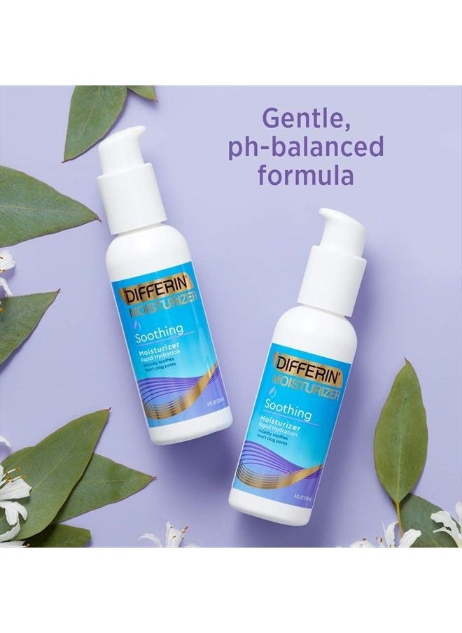 differin - Face Moisturizer by the Makers of Differin Gel, Soothing Lotion for Face and Body, Gentle Skin Care for Acne Prone Sensitive Skin, 4 Oz (Packaging May Vary) - Image 1