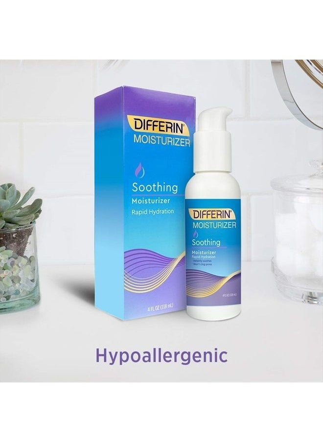 differin - Face Moisturizer by the Makers of Differin Gel, Soothing Lotion for Face and Body, Gentle Skin Care for Acne Prone Sensitive Skin, 4 Oz (Packaging May Vary) - Image 1