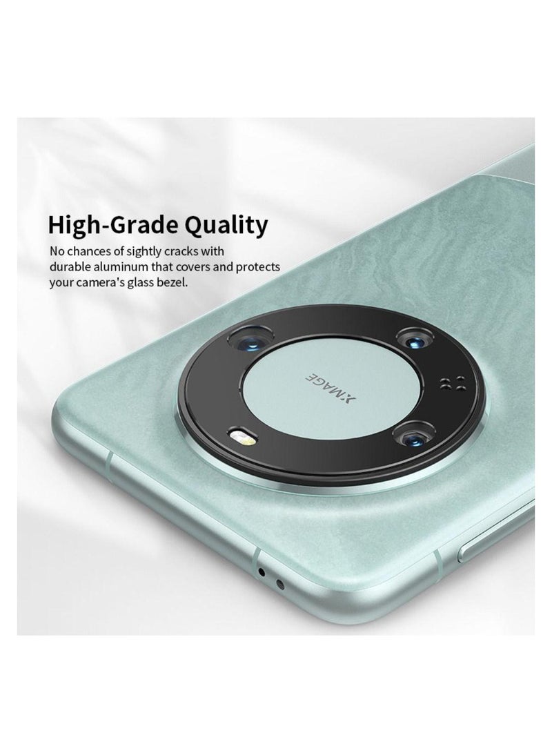 Wtech Premium Camera Lens Sheild Film Protector Shield For Huawei Mate 60 Pro 5G 2023 / Huawei Mate 60 Pro Plus 5G 2023 Clear/Black - Image 4