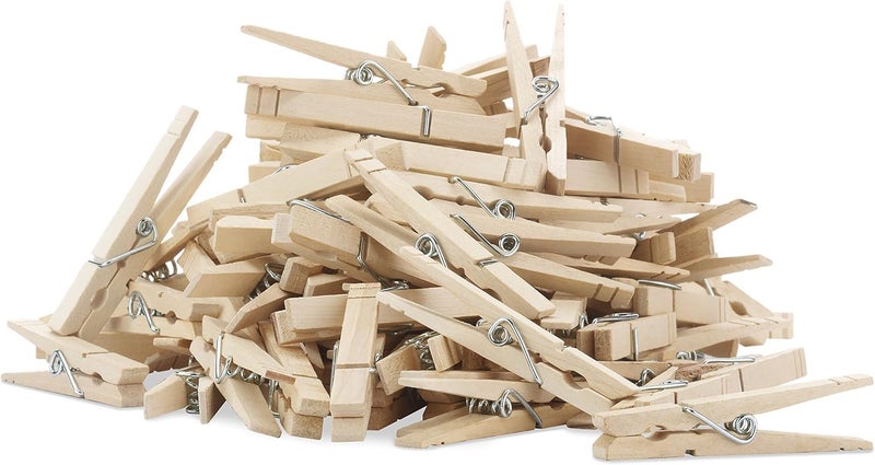 Whitmor Set of 50 Wooden Clothespins, S/50 - Image 1
