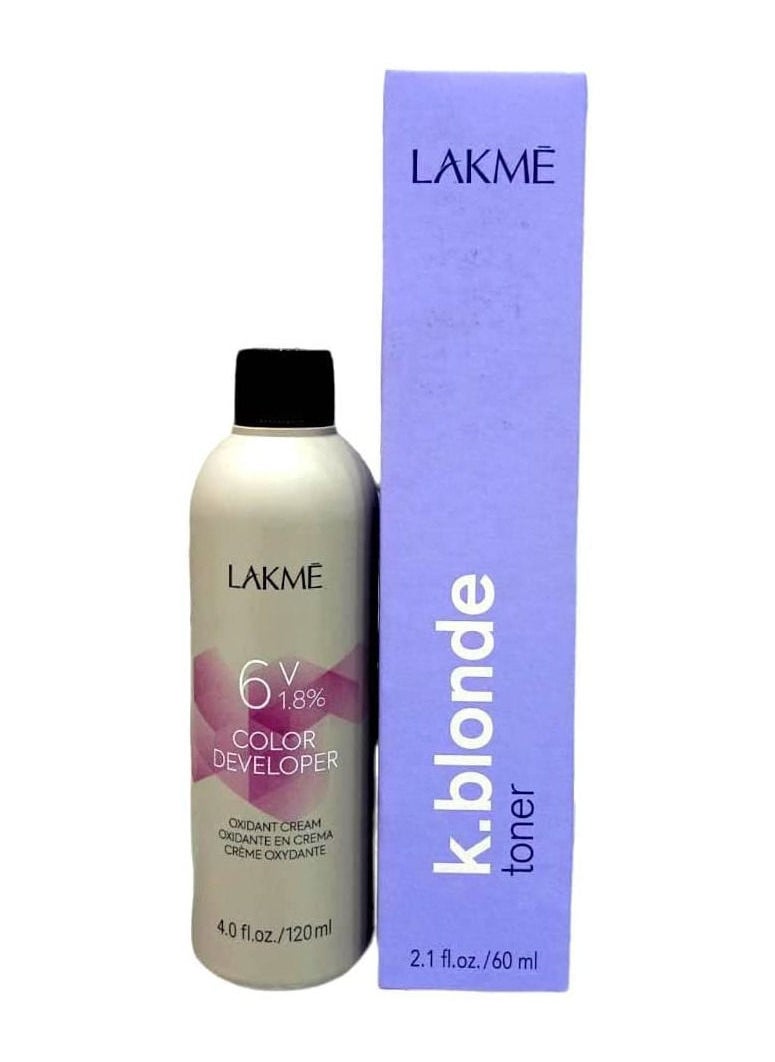 LAKME - تونر لاكمي الفضي مع أكسجين الجلوس 1.8%(6 فولت) 120 مل - Image 1