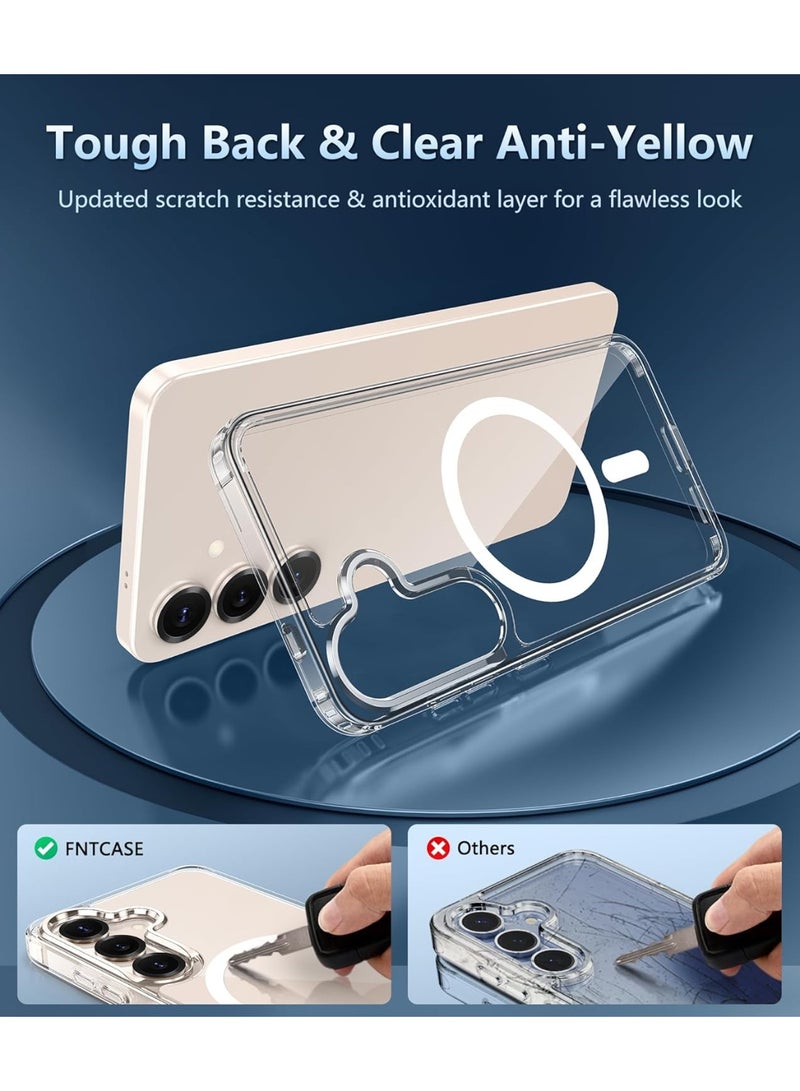 Samsung Galaxy S24 MagSafe Case | Support Wireless Charging | Slim Magnetic Cover | Anti-Scratch & Shockproof | Transparent Hard Case for Galaxy S24 - Image 2
